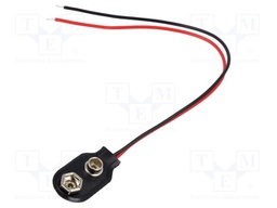 6F22 connector; 6F22,6LR61; Batt.no: 1; cables; 150mm