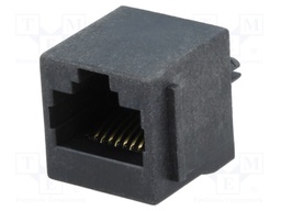 Socket; RJ45; PIN: 8; Cat: 5; Layout: 8p8c; THT; straight