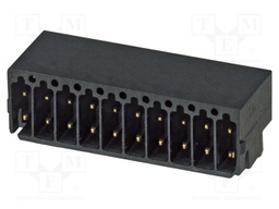 PCB headers, nominal cross section: 0.5 mm?, color: black, n