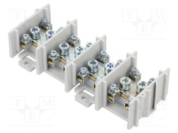 Splice terminal: distribution block; 125A; screw terminal; grey