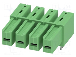 PCB headers, nominal cross section: 6 mm?, color: green, nom