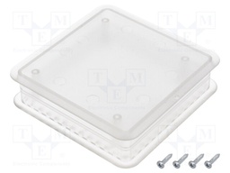 Enclosure: for computer; ABS + PC; semi-transparent; X: 103mm