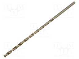 Drill bit; for metal; Ø: 5mm; L: 195mm; high speed steel