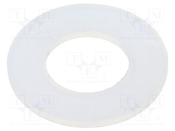 Washer; round; D=16mm; h=1mm; polyamide; natural