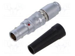 Connector: circular; plug; 0B; male; PIN: 2; for strain relief; 10A