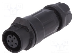 Plug; Connector: circular; size 12; 02; female; PIN: 6; for latch