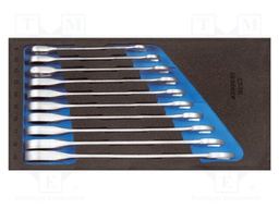 Wrench-set; combination spanner; 10pcs.