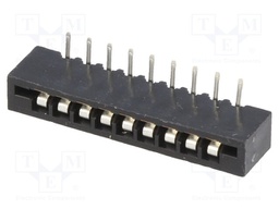 Connector: FFC (FPC); angled 90°; PIN: 9; NON-ZIF; THT; tinned; 20mΩ