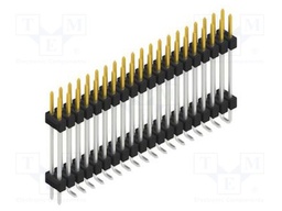 Connector: pin strips; pin header; male; PIN: 40; 2.54mm; SMT; 2x20