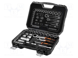 Wrench-set; socket spanner,feedthrough; Mounting: 1/4",3/8"