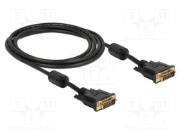 Cable; DVI-D (24+1) plug,both sides; dual link; QHD 1440p; 2m