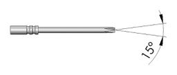 Test needle; Operational spring compression: 4.3mm; 3A; Ø: 0.5mm