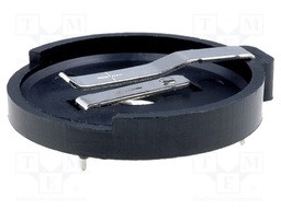 Socket; Mounting: horizontal; Leads: for PCB; Size: CR2430; Ø: 25mm