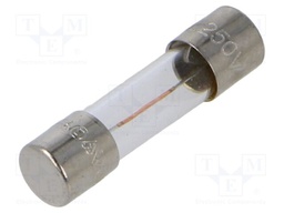 Fuse: fuse; time-lag; 63mA; 250VAC; cylindrical,glass; 5x20mm; S506
