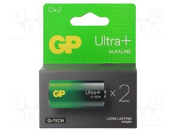 Battery: alkaline; C; 1.5V; non-rechargeable; 2pcs.