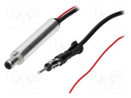 Antenna amplifier; DIN plug,ISO socket; AM,FM