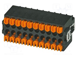 PCB connector, nominal cross section: 0.5 mm?, color: black,