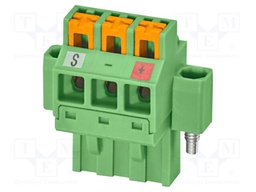 PCB connector, nominal cross section: 2.5 mm?, color: green,