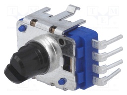 Potentiometer: shaft; single turn,vertical; 10kΩ; 50mW; ±20%; 6mm