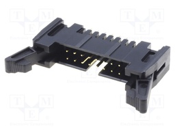 Socket; IDC; male; PIN: 16; straight; with ejector; THT; 2.54mm