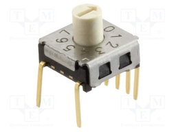 Encoding switch; DEC/BCD; Pos: 10; THT; Rcont max: 200mΩ; 1.96Ncm