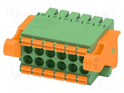 PCB connector, nominal cross section: 1.5 mm2, color: green,