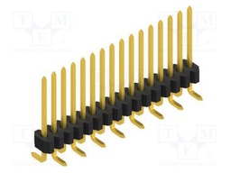 Connector: pin strips; pin header; male; PIN: 16; 1.27mm; SMT; 1x16