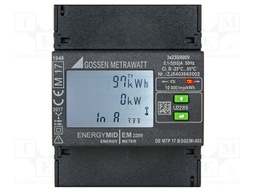 Electric energy meter; digital,mounting; for DIN rail mounting