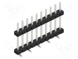 Connector: pin strips; pin header; male; PIN: 10; 2mm; SMT; 1x10
