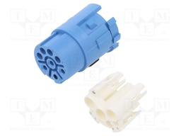 Connector: M23; contact insert; PIN: 8(4+4); female; for cable