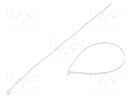 Cable tie; L: 300mm; W: 3.6mm; polyamide; 178N; natural; -40÷85°C