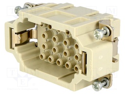 Connector: rectangular; male; Han EE; PIN: 18; 18+PE; size 10B; 16A