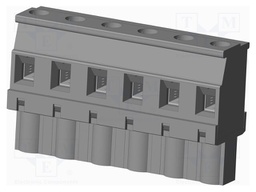Connector: pluggable terminal block; plug; female; angled 90°