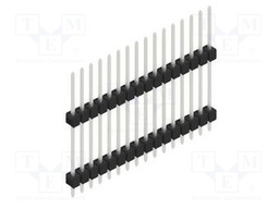 Connector: pin strips; pin header; male; PIN: 16; 2.54mm; THT; 1x16