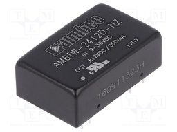 Converter: DC/DC; 6W; Uin: 9÷36V; Uout: 12VDC; Uout2: -12VDC; DIP24