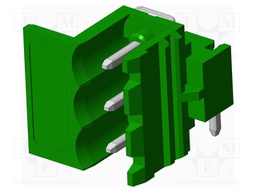 Connector: pluggable terminal block; socket; male; side,angled