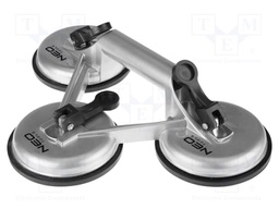 Suction lifter; triple; glass; aluminium; 120mm; 150kg