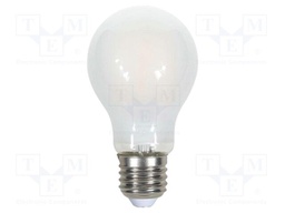 LED lamp; white warm; E27; 220÷240VAC; 840lm; P: 7W; 300°; 2700K