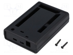 Enclosure: for computer; A000062,ARDUINO DUE; ABS; black; X: 75mm