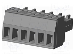 Connector: pluggable terminal block; plug; female; straight; grey