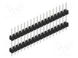 Connector: pin strips; pin header; male; PIN: 18; 2.54mm; THT; 1x18