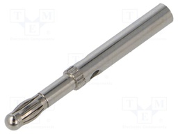 Plug; 4mm banana; 19A,32A; nickel plated