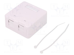 Socket; RJ45 housing; unshielded,Keystone; Colour: white; female