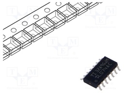 Operational Amplifier, 4 Amplifier, 3 MHz, 13 V/µs, 7V to 36V, SOIC, 14 Pins