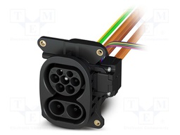 Connector: eMobility; socket; CHARX; PIN: 7(2+2+1+2); IP55; cables