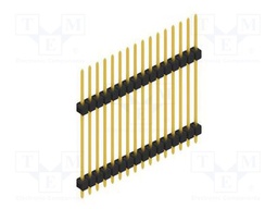 Connector: pin strips; pin header; male; PIN: 16; 2.54mm; THT; 1x16