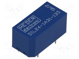 Relay: reed; SPST-NO; Ucoil: 24VDC; 2A; max.500VDC; max.500VAC; THT