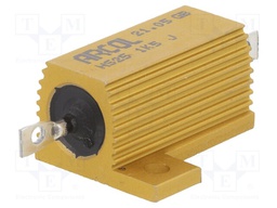 Resistor: wire-wound; with heatsink; screw; 1.5kΩ; 25W; ±5%