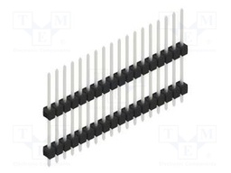 Connector: pin strips; pin header; male; PIN: 18; 2.54mm; THT; 1x18