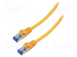 Patch cord; S/FTP; 6a; stranded; CCA; LSZH; orange; 15m; 26AWG